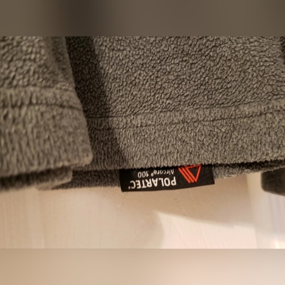 ♥️LANDS END WOMEN'S FLEECE 1/4 ZIP PULL OVER JACKET POLARTEC GRAY SIZE SMALL 6-8 - Picture 7 of 9